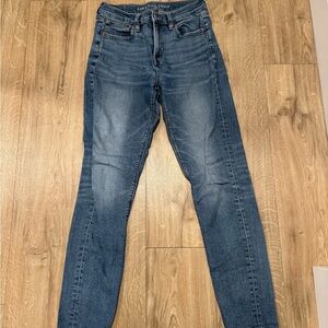 American Eagle Outfitters Dark Blue 90s Skinny Jeans